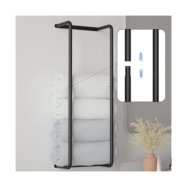 Toallero para baño organizador de baño de acero_4