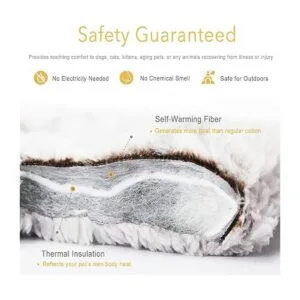 Almohadilla para gatos autocalentable cama para perros de_3