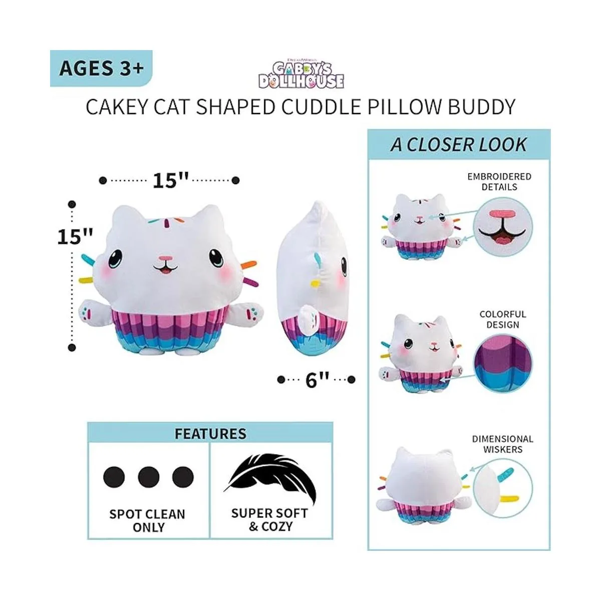 DreamWorks Gabbys Dollhouse Cakey Ropa de cama para_4