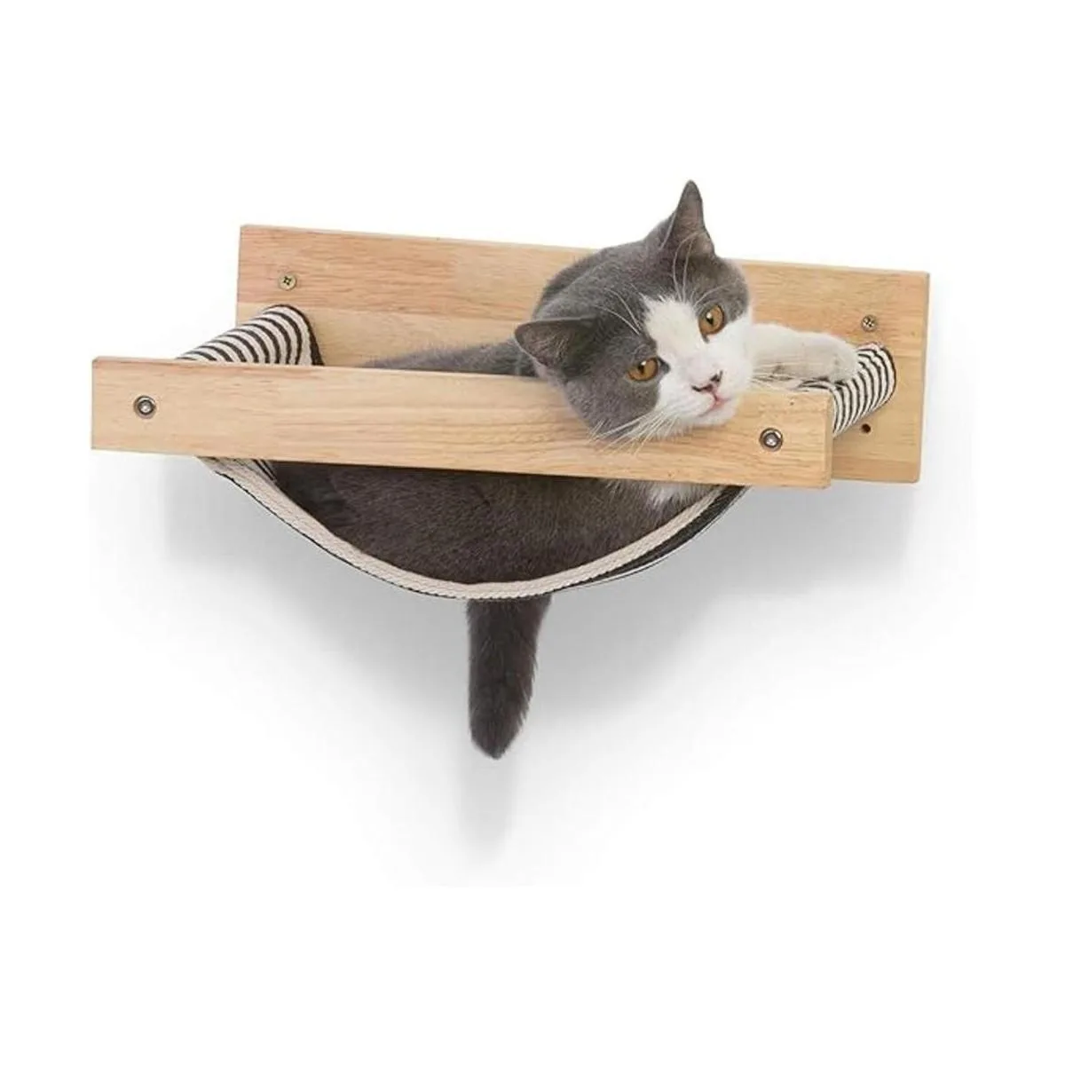 FUKUMARU Cat Hammock Wall Mounted Large Cats Shelf Modern_4