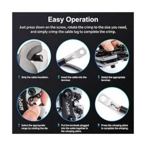 Zhushan Kit de herramientas de crimpado de terminales de_6