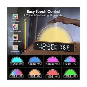 Reloj despertador de amanecer simulador de luz de_4