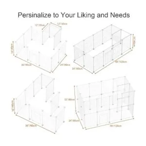 HOMIDEC Pet PlaypenSmall Animals Cage DIY Wire Fence with_3