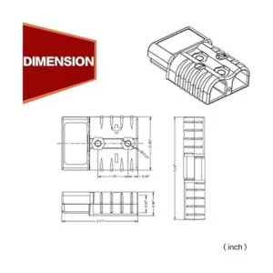 IZTOSS Enchufe de conector Anderson de 175 A con batería_4
