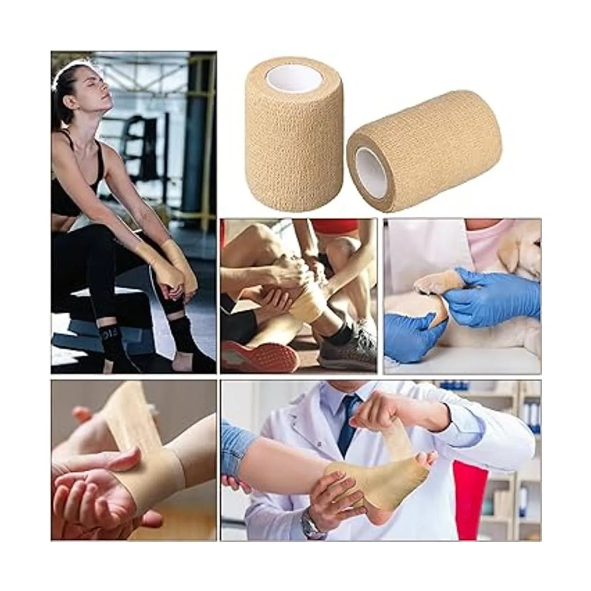 Paquete de 48 vendas autoadherentes cohesivas de 2_4