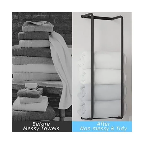 Toallero para baño organizador de baño de acero_2