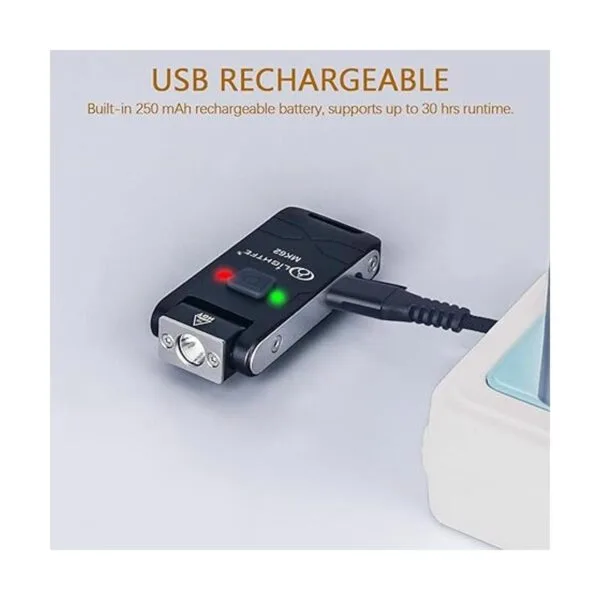 LIGHTFE Linterna recargable rotación de 180 de cabeza de_5