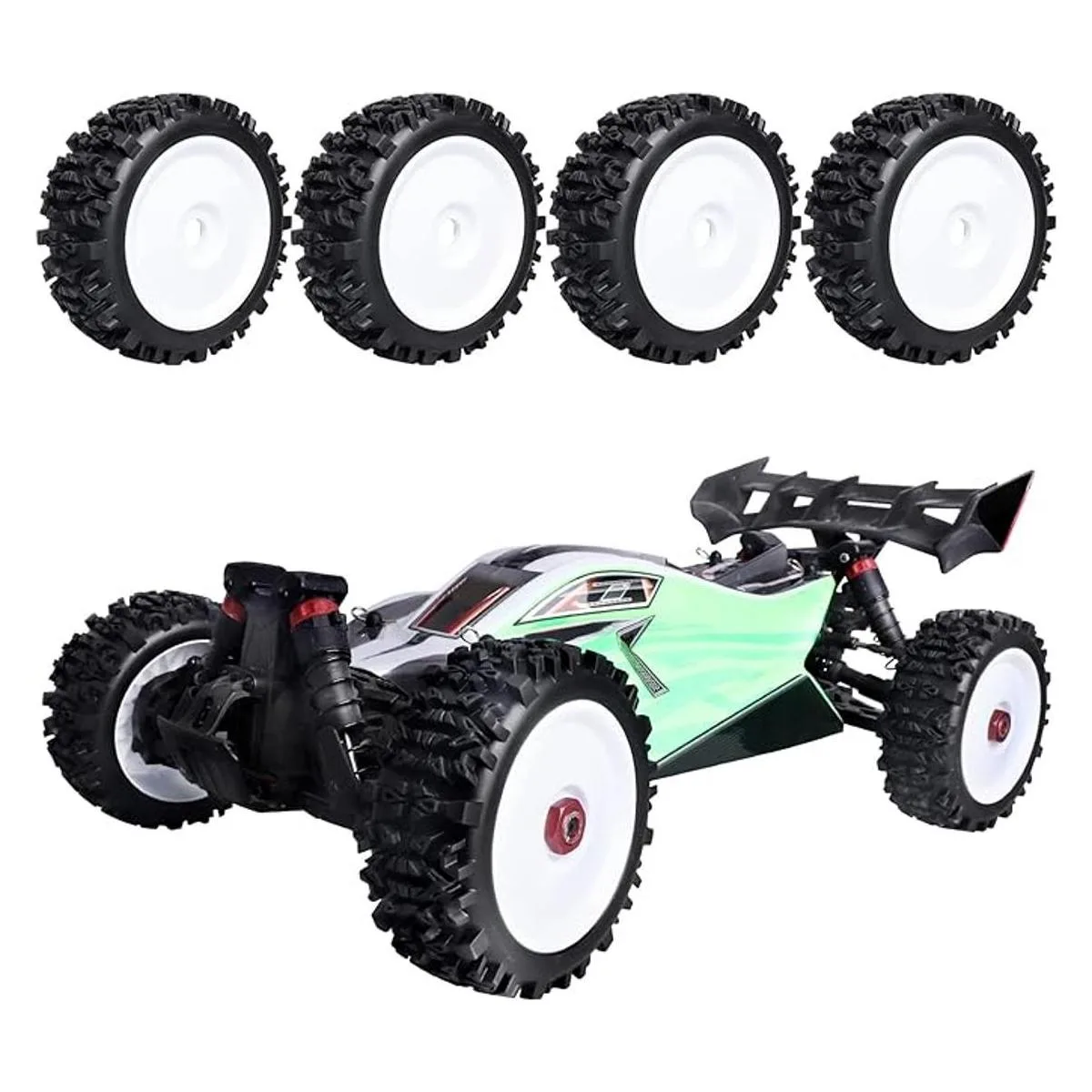 Hobbyfire Neumáticos prepegados de 18 Buggy de 0.669 in_3