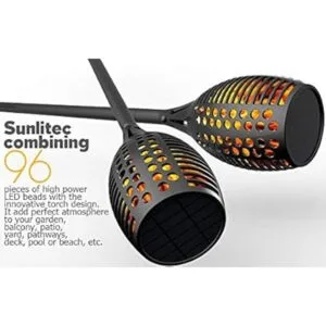 Sunlitec Luces solares tipo antorcha para exteriores_3