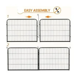 YAHEETECH Corralito con paneles resistentes 816 o 32_5