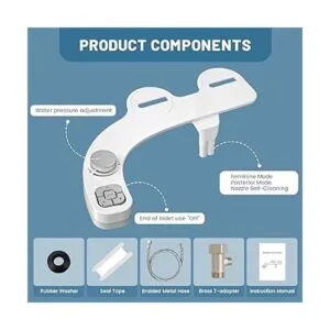 PIKETS Accesorio de bidé para inodoro boquilla doble_3