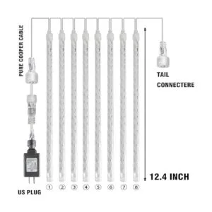 Dazzle Bright Paquete de 3 luces LED de Navidad 288 luces_2