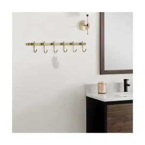 WINCASE Gancho de latón ganchos para toallas de baño_2
