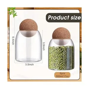 6 recipientes de almacenamiento de vidrio de 16.9 fl oz de_2