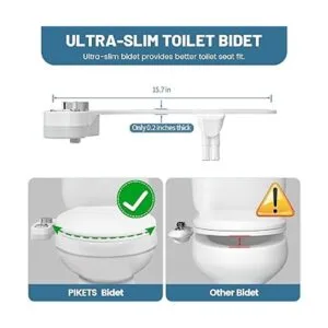 PIKETS Accesorio de bidé para inodoro boquilla doble_5