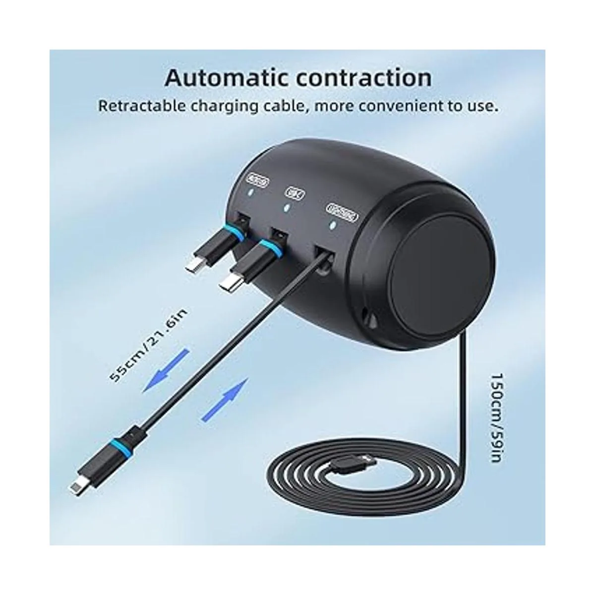 Multi Car Retractable Charging Station Box 3 in 1 Car_5