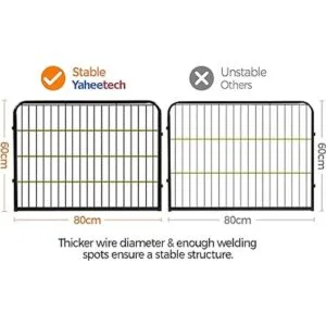 YAHEETECH Corralito con paneles resistentes 816 o 32_4