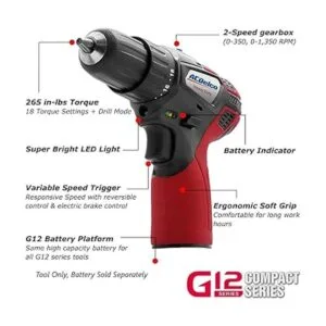 ACDelco ARD12119T G12 Series 12V inalámbrico Liion 38_2