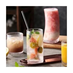 Juego de 4 vasos de vidrio vintage pequeños juego de_6