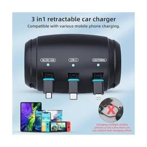 Multi Car Retractable Charging Station Box 3 in 1 Car_2