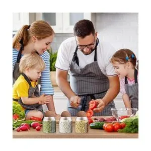 6 recipientes de almacenamiento de vidrio de 16.9 fl oz de_7