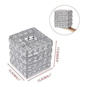 Sumnacon Cubierta cuadrada de cristal para caja de_4