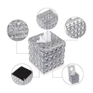 Sumnacon Cubierta cuadrada de cristal para caja de_3