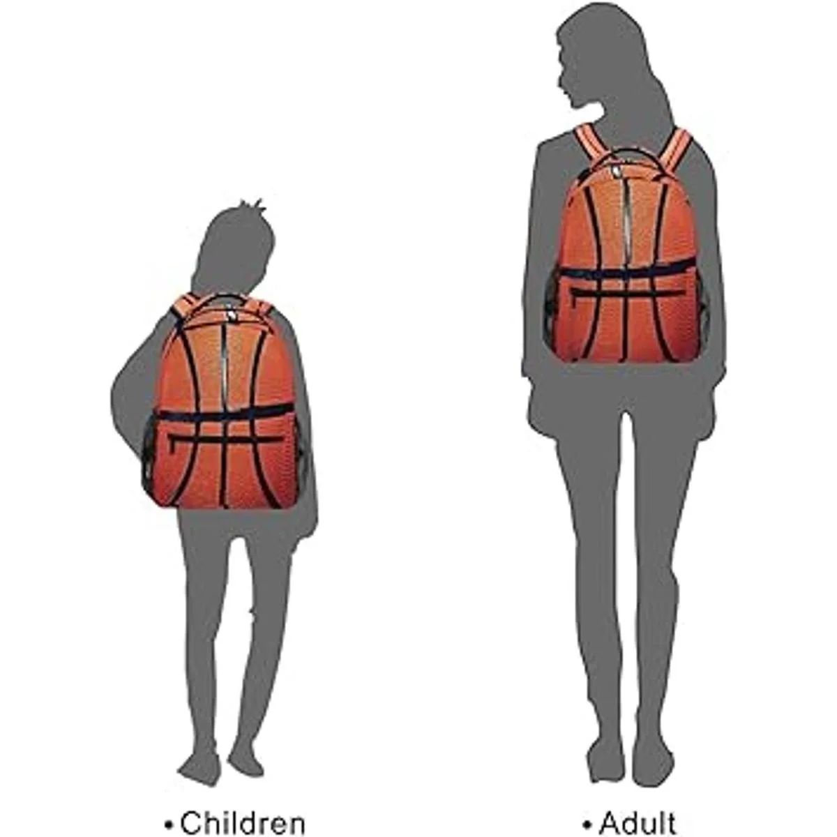 Mochila escolar con textura de pelota deportiva para_7