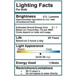 CTKcom GE Lighting Bombillas LED de 10 W paquete de 4_7