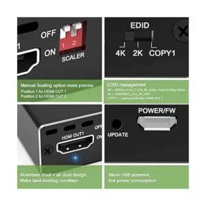 Divisor HDMI 4K 1x2 HDR Dolby Vision Atmos Down Scaler_4