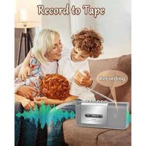 Reproductor de casete portátil y grabador reproductor de_2