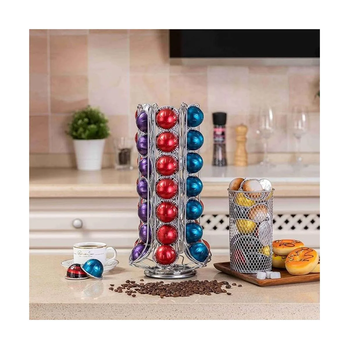 ZCDCP Carrusel de soporte para cápsulas de café giratorio_5