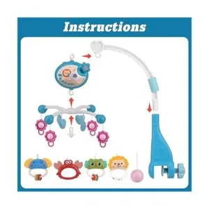 nicknack Móvil de bebé para cuna con música y luces cuna_4