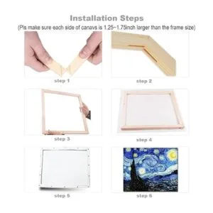 ECOIOU Juego de 2 barras estiradoras de lona de 16 x 20_3