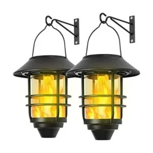 Linterna solar colgante al aire libre llamas_1