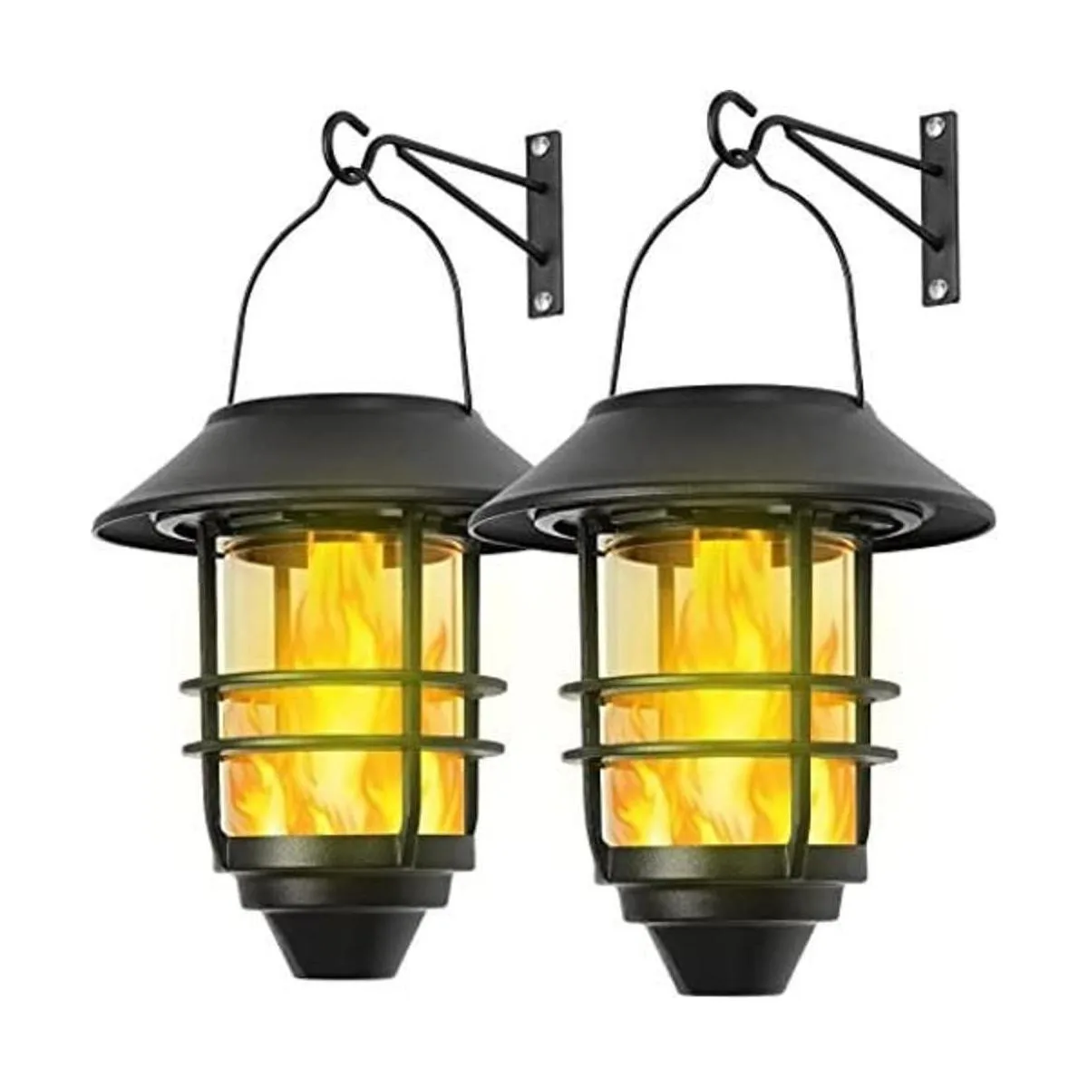 Linterna solar colgante al aire libre llamas_1