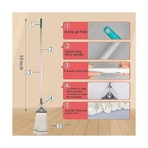 OFO Trapeador de cuerda con extremo de bucle trapeador_2
