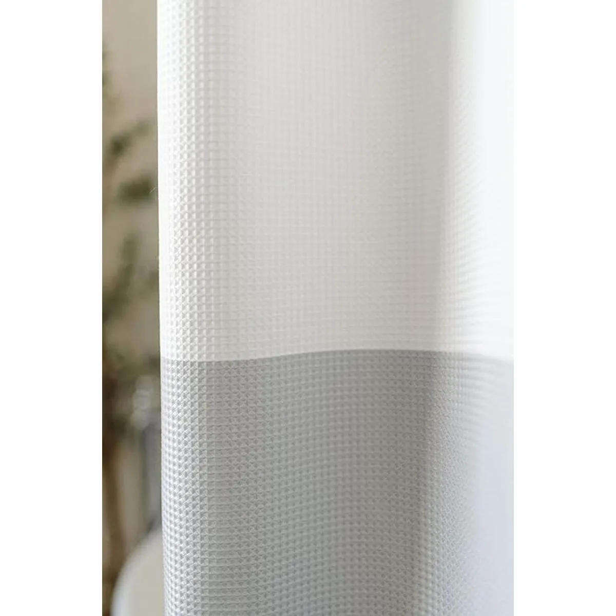 Elena Home Goods Cortina de ducha de tela poliéster de_3