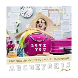 156 parches de letras de felpilla autoadhesivos de oro_5