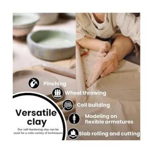 Old Potters Arcilla seca Air de 10 libras. Arcilla de_3