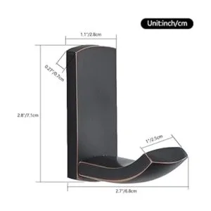 WINCASE Gancho de toalla de bronce ganchos antiguos para_6