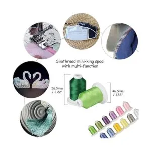 Simthread Kit de hilo de máquina de bordar de poliéster de_2