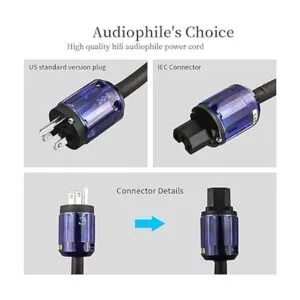 Tertullus Cable de alimentación para audiófilo de alta_5