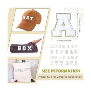 156 parches de letras de felpilla autoadhesivos de oro_2