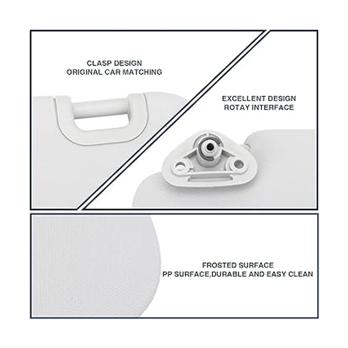 Driver Left Side Sun Visor Compatible with Subaru Forester_4