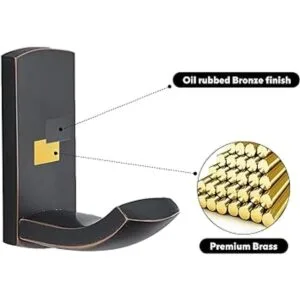 WINCASE Gancho de toalla de bronce ganchos antiguos para_5