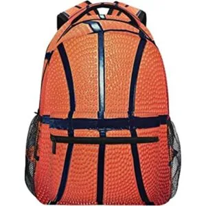 Mochila escolar con textura de pelota deportiva para_1