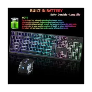 Wireless RGB Gaming Keyboard and Mouse Rechargeable RGB_5