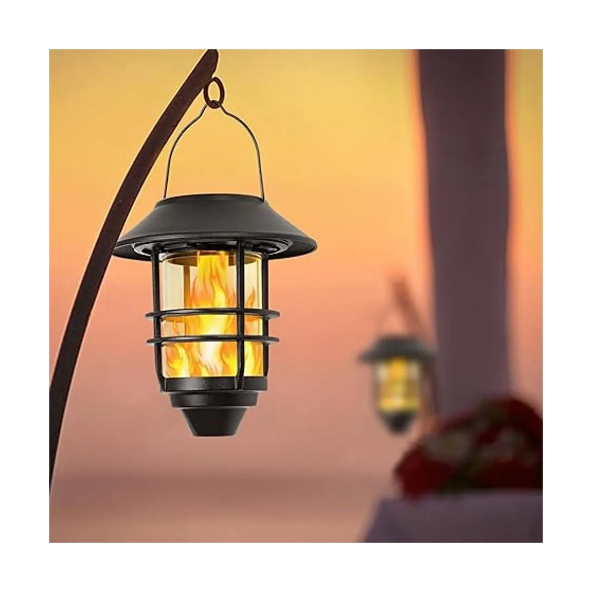 Linterna solar colgante al aire libre llamas_2