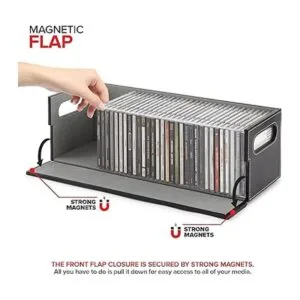 Stock Your Home CD Storage Box Organizer Shelf for Movie_3